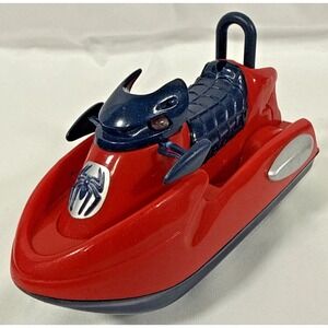 Marvel Spider-Man 2 Movie Jet Ski Toy Kids Red Blue 2004 Bump and Go Vehicle